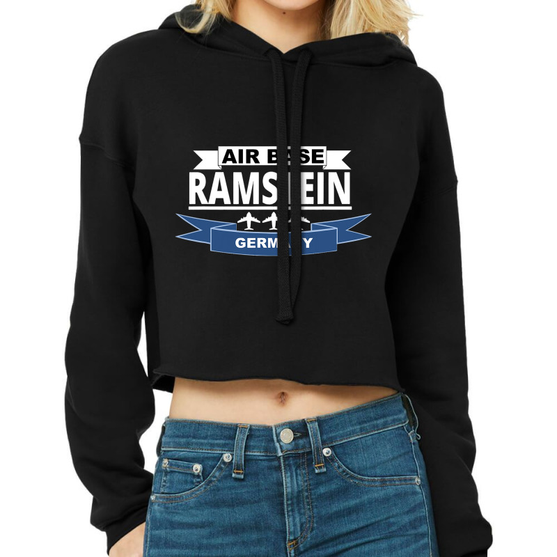 Us Air Base Ramstein Germany Us Air Force Cropped Hoodie by LilahHutchinson | Artistshot