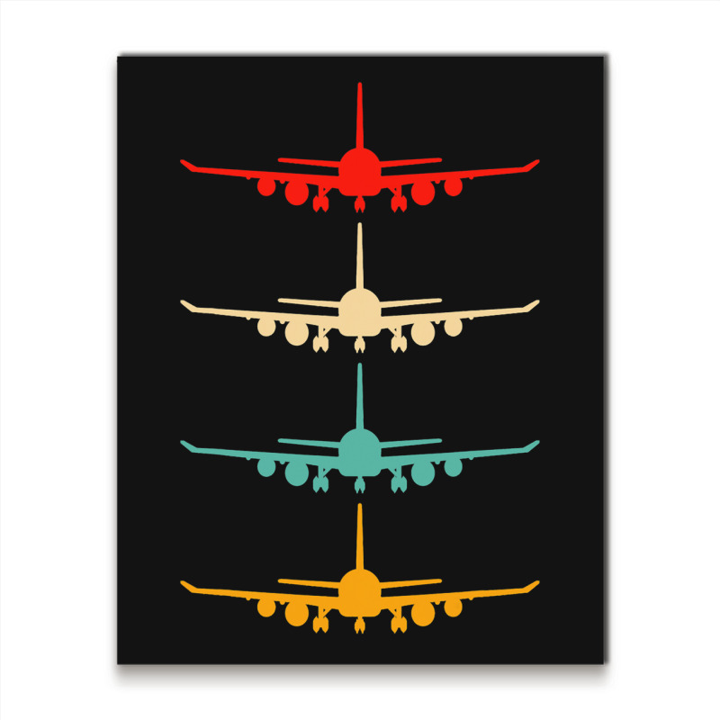 Vintage Aviation Airplane Flying Airline Funny Vin Metal Print Vertical | Artistshot