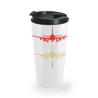 Vintage Aviation Airplane Flying Airline Funny Vin Travel Mug | Artistshot