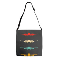 Vintage Aviation Airplane Flying Airline Funny Vin Adjustable Strap Totes | Artistshot