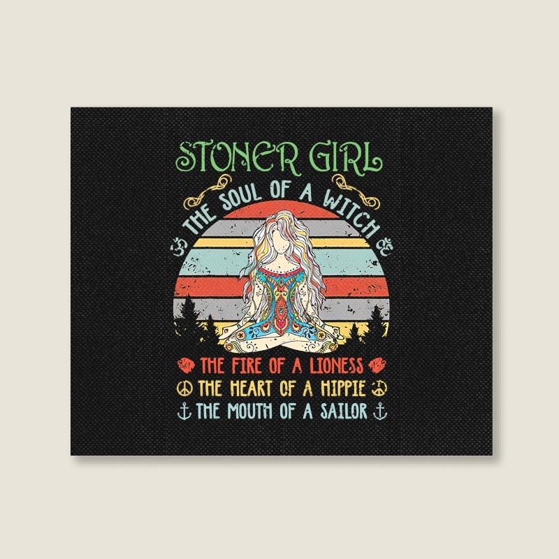 Stoner Girl Soul Of A Witch Mouth Of A Sailor Landscape Canvas Print | Artistshot