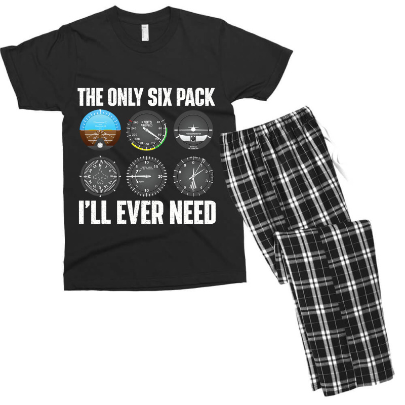 The Only Six Pack Ill Ever Need Airline Pilot Plan Men's T-shirt Pajama Set | Artistshot