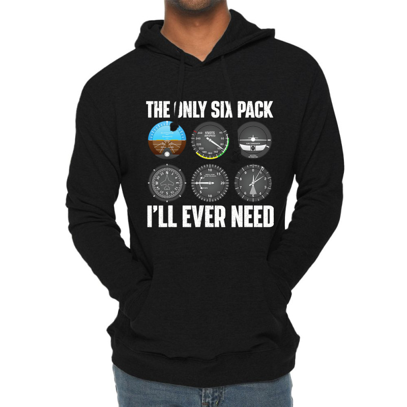 The Only Six Pack Ill Ever Need Airline Pilot Plan Lightweight Hoodie | Artistshot