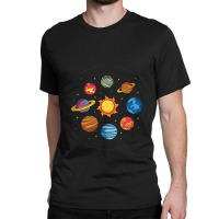 Space Galaxy Sun Eight Planets Astronomy Orbit Mil Classic T-shirt | Artistshot