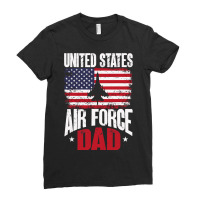 Us Air Force Veteran United Sates Air Force Dad Ladies Fitted T-shirt | Artistshot