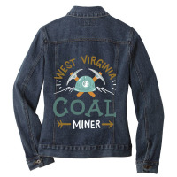 West Virginia Coal Miner Ladies Denim Jacket | Artistshot