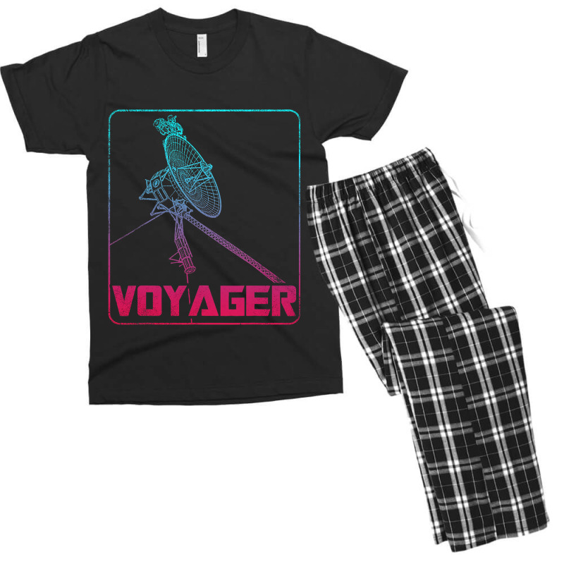 Voyager Space Probe Spacecraft Solar System Astron Men's T-shirt Pajama Set by ClevelandParmenter | Artistshot