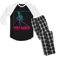 Voyager Space Probe Spacecraft Solar System Astron Men's 3/4 Sleeve Pajama Set | Artistshot