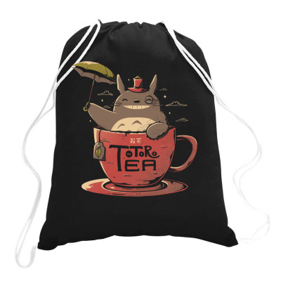 Totoro Tea Drawstring Bags Designed By Eduely