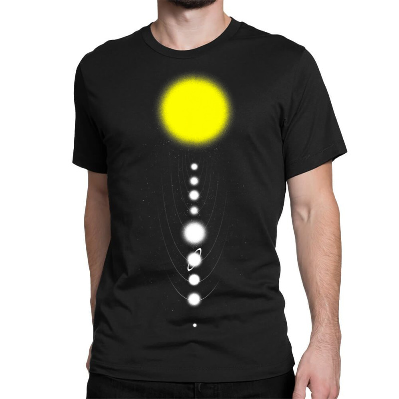 Solar System Minimalist Aesthetics Astronomy Milky Classic T-shirt by CruzezShiver | Artistshot