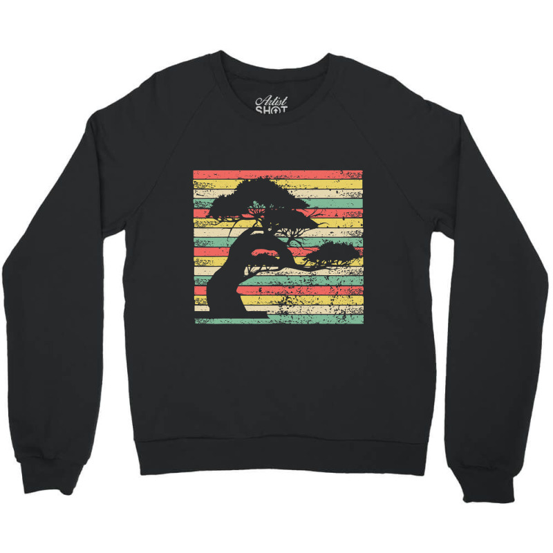 Vintage Bonsai Bonsai Tree Japan Japanese Bonsais Crewneck Sweatshirt by KeziahSingleta | Artistshot