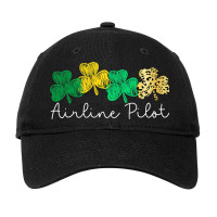 Shamrock Leopard Saint Paddys Airline Pilot St Pat Adjustable Cap | Artistshot