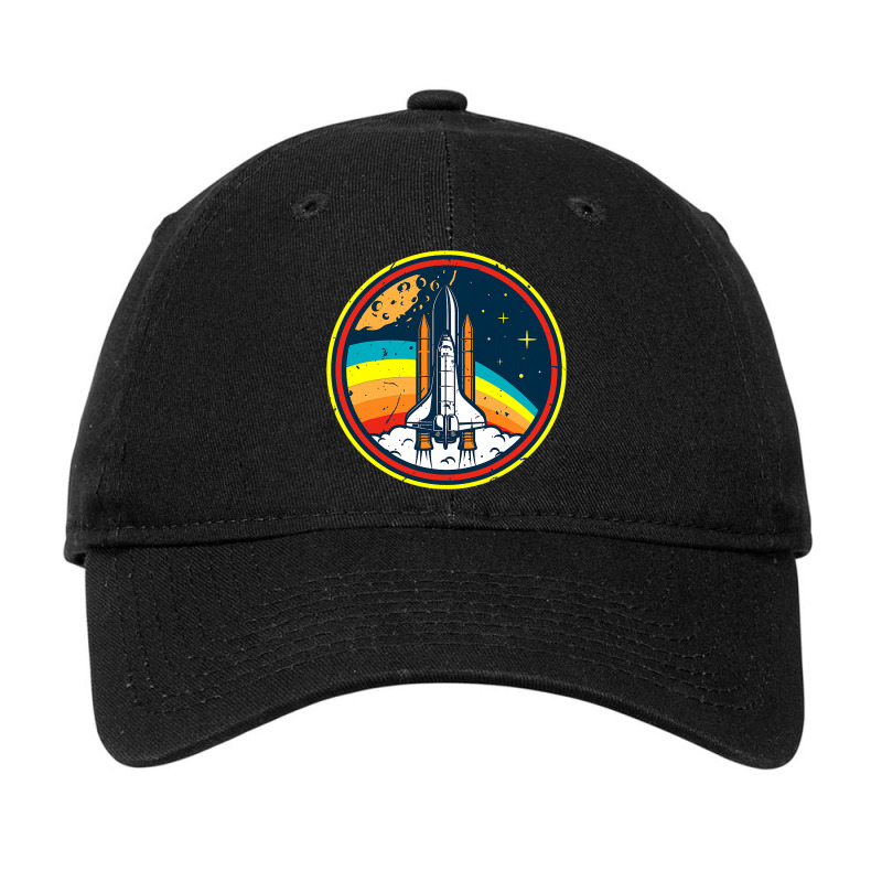 Vintage Space Shuttle Space Lover Astronomy Starga Adjustable Cap by MenachemArteaga | Artistshot