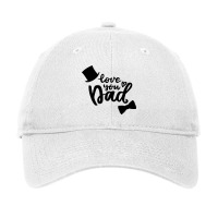 Love You Dad Modern Overlay Father's Day Gift Adjustable Cap | Artistshot