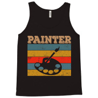 Vintage Style Retro Distressed Painter Art Teacher Tank Top | Artistshot