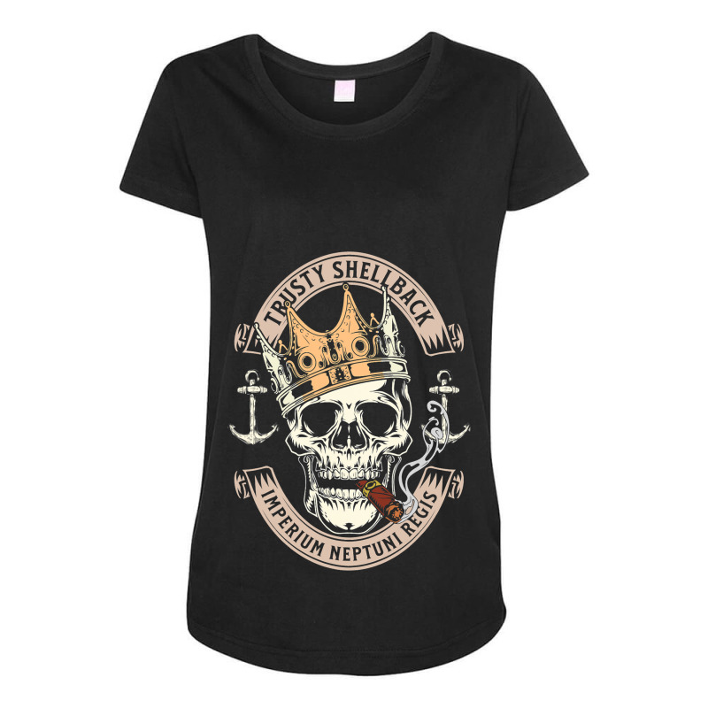 Trusty Shellback Imperium Neptuni Regis For Naval  Maternity Scoop Neck T-shirt by DericLawlea | Artistshot