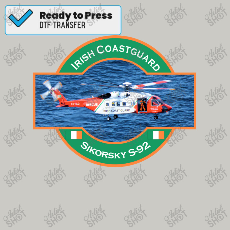 Irish Coastguard Search And Rescue Helicopter Summ Dtf Transfer | Artistshot