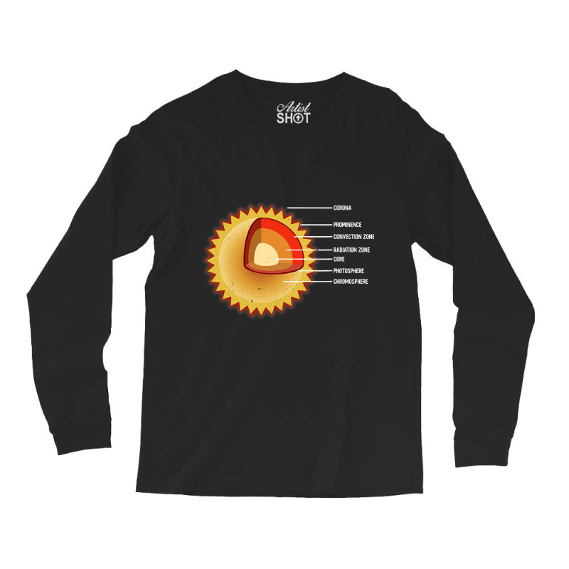 Sun Interior Layers Solar System Star Space Long Sleeve Shirts | Artistshot