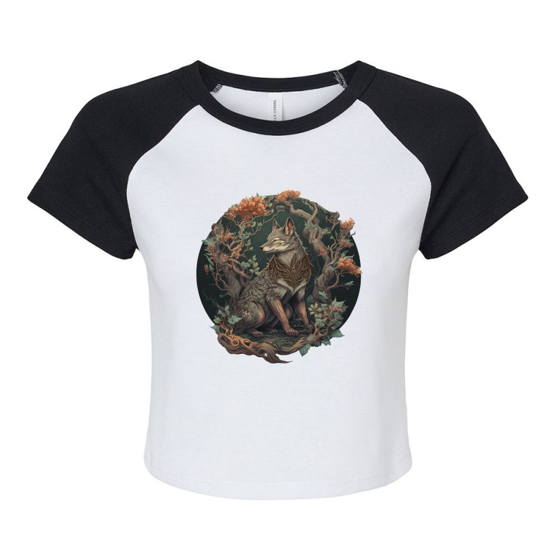 Mythology Fantasy Raglan Crop Top by bulanmar | Artistshot