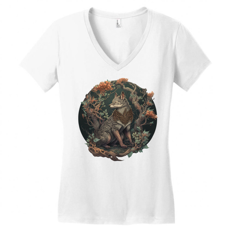 Mythology Fantasy Women's V-Neck T-Shirt by bulanmar | Artistshot