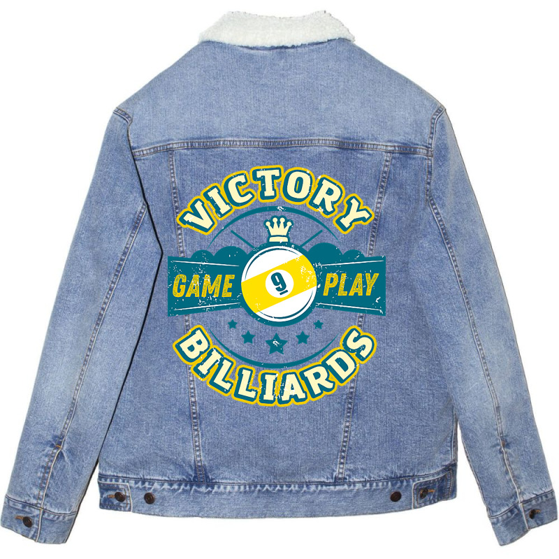 Victory Billiards Unisex Sherpa-lined Denim Jacket | Artistshot