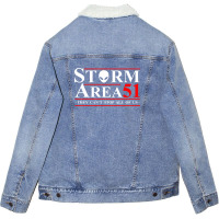 Storm Area 51 2 Unisex Sherpa-lined Denim Jacket | Artistshot