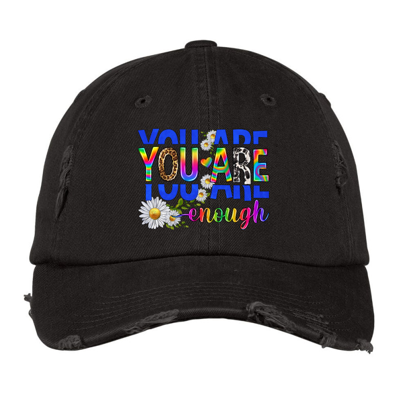 You Are Enough With Daisies Vintage Cap | Artistshot