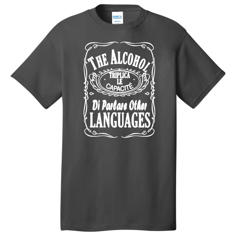 The Alcohol Triplica Le Capacite Di Parlare Other Languages, Beer Basic T-shirt by hydrant-podcast | Artistshot