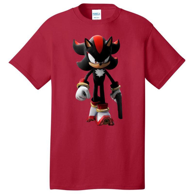 Black Hedgehog Holding A Gun Basic T-shirt | Artistshot