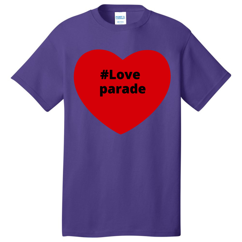 Love Parade, Hashtag Heart, Love Parade 2 Basic T-shirt by chillinxs | Artistshot