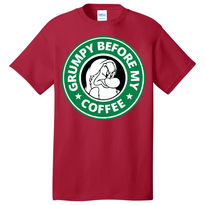 Grumpy Before My Coffee Basic T-shirt by haydar | Artistshot