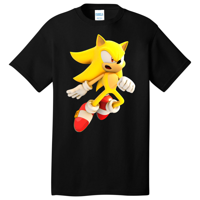 Yellow Hedgehog Jumps Aside Basic T-shirt by MalcolmJAlberty | Artistshot