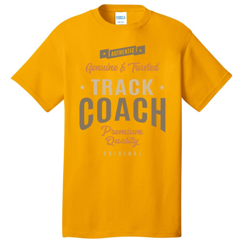 Funny Track Coach Job Occupation Basic T-shirt by cidolopez | Artistshot