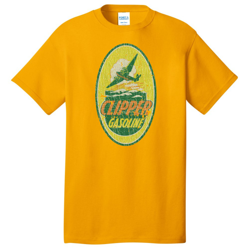 Clipper Gasoline Aviation Fuel, Gas Station Basic T-shirt by metengs | Artistshot