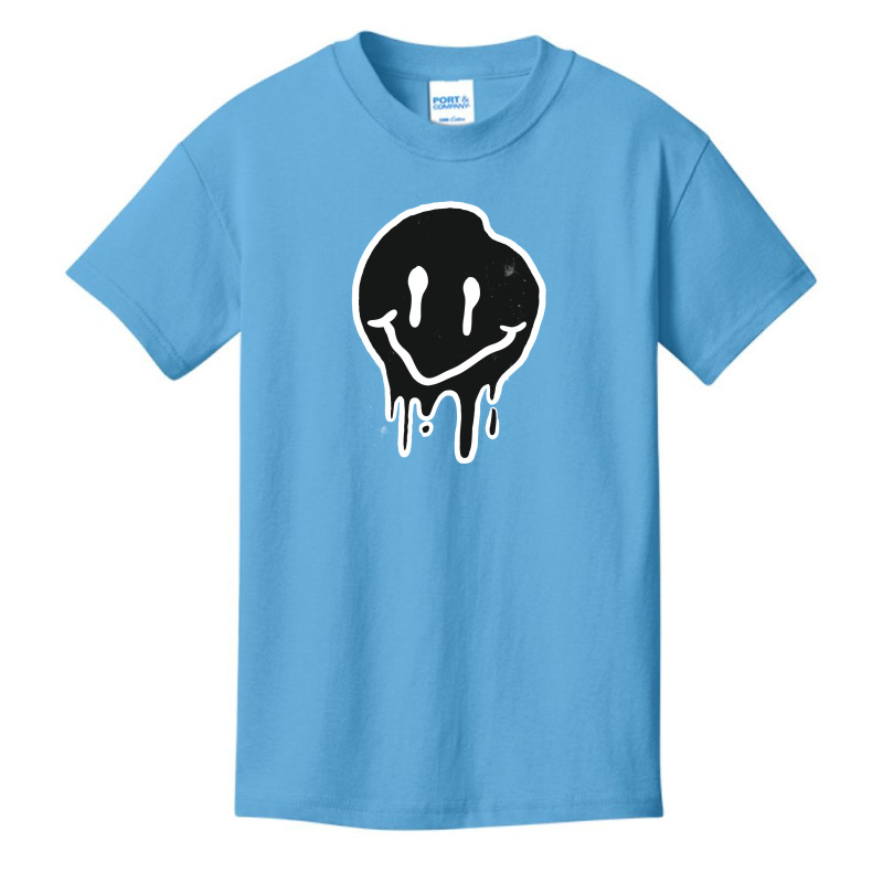 Black Smiley Basic Youth T-shirt by Jonz | Artistshot