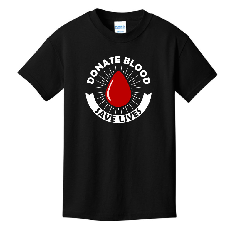 Donate Blood Save Lives Blood Donor Basic Youth T-shirt by Batikmadrim Art | Artistshot