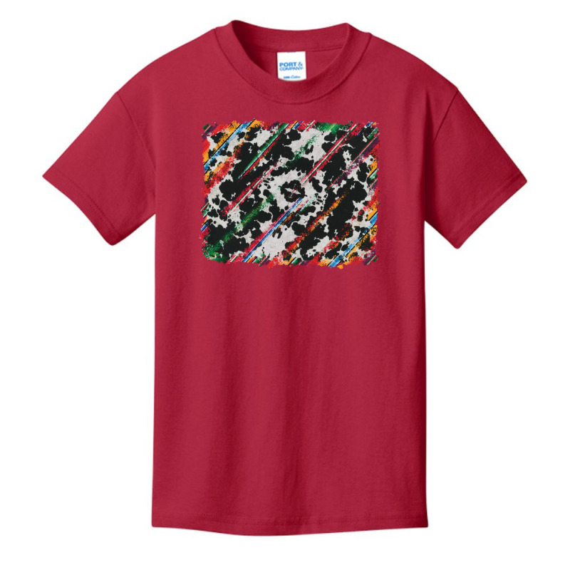 Cowhide And Serape Background Basic Youth T-shirt | Artistshot