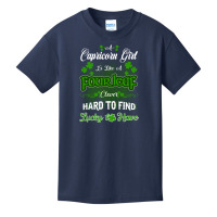 Capricorn Girl Is Like A Fourleaf Clover Hard To Find Lucky To Have Basic Youth T-shirt | Artistshot