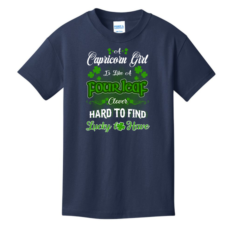 Capricorn Girl Is Like A Fourleaf Clover Hard To Find Lucky To Have Basic Youth T-shirt | Artistshot