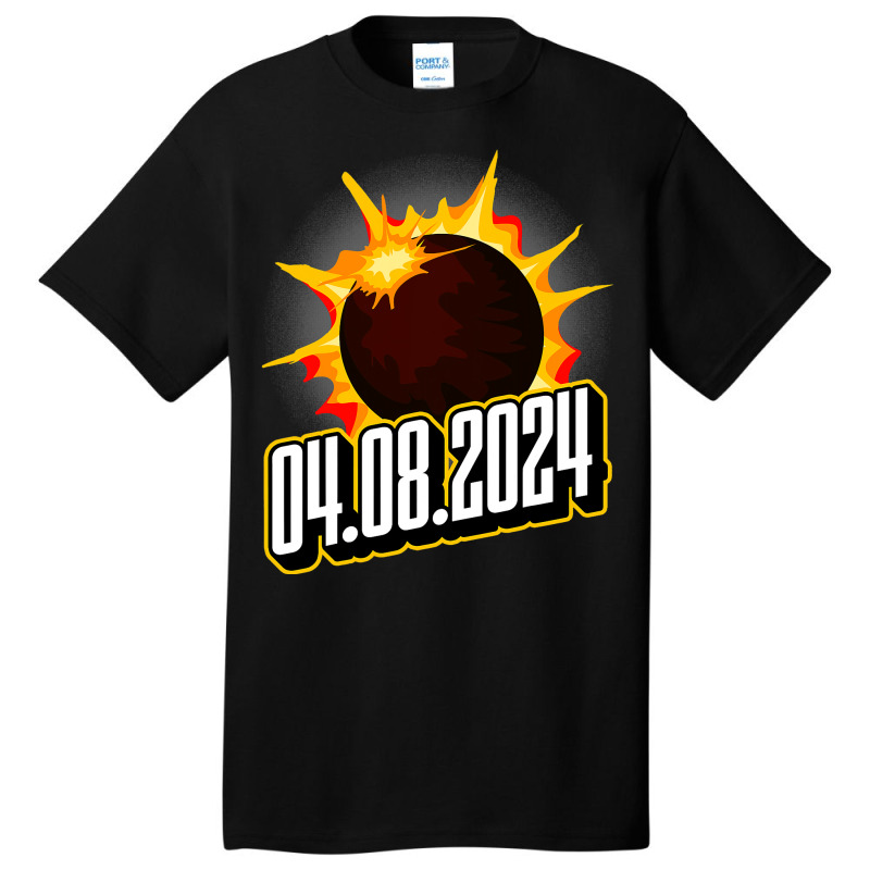 Us Total Partial Eclipse Usa American Totality 04. Basic T-shirt by JanChao | Artistshot