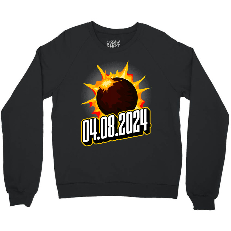 Us Total Partial Eclipse Usa American Totality 04. Crewneck Sweatshirt by JanChao | Artistshot