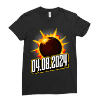 Us Total Partial Eclipse Usa American Totality 04. Ladies Fitted T-shirt | Artistshot