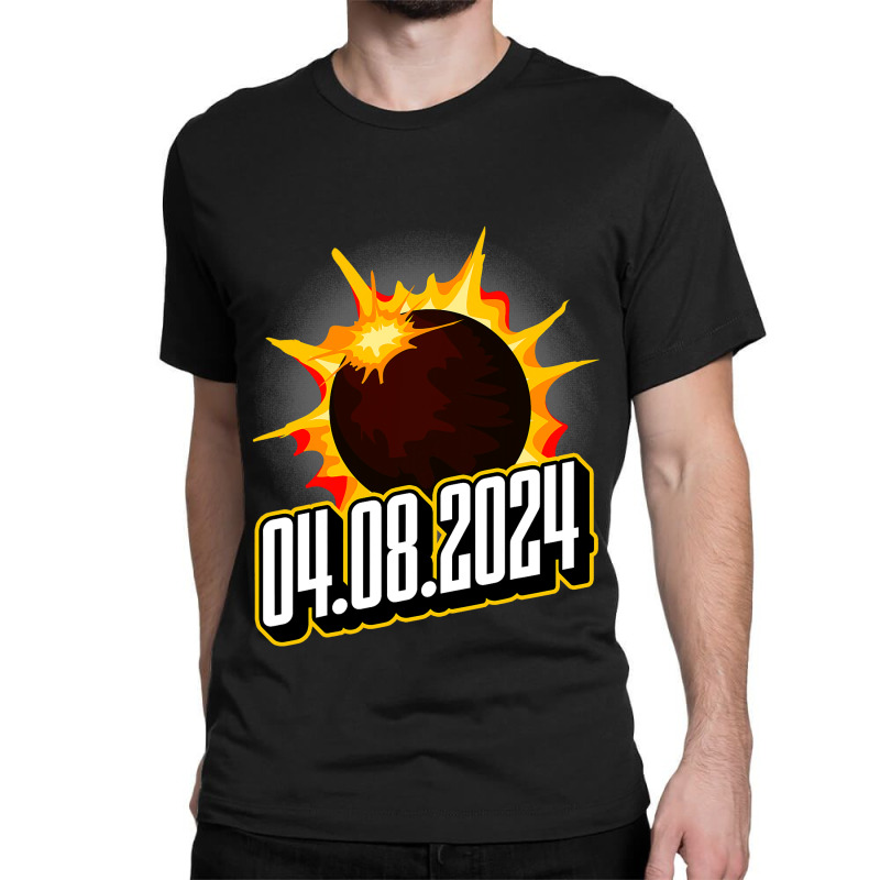 Us Total Partial Eclipse Usa American Totality 04. Classic T-shirt by JanChao | Artistshot