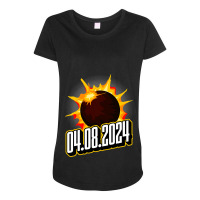 Us Total Partial Eclipse Usa American Totality 04. Maternity Scoop Neck T-shirt | Artistshot