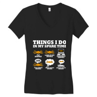 Things I Do In My Spare Time Drone Pilot Quadcopte Women's V-neck T-shirt | Artistshot