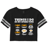 Things I Do In My Spare Time Drone Pilot Quadcopte Scorecard Crop Tee | Artistshot