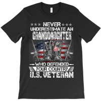 Us Veteran Granddaughter Veterans Day Us Patriot P T-shirt | Artistshot