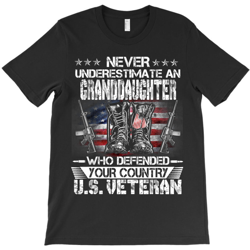 Us Veteran Granddaughter Veterans Day Us Patriot P T-shirt | Artistshot