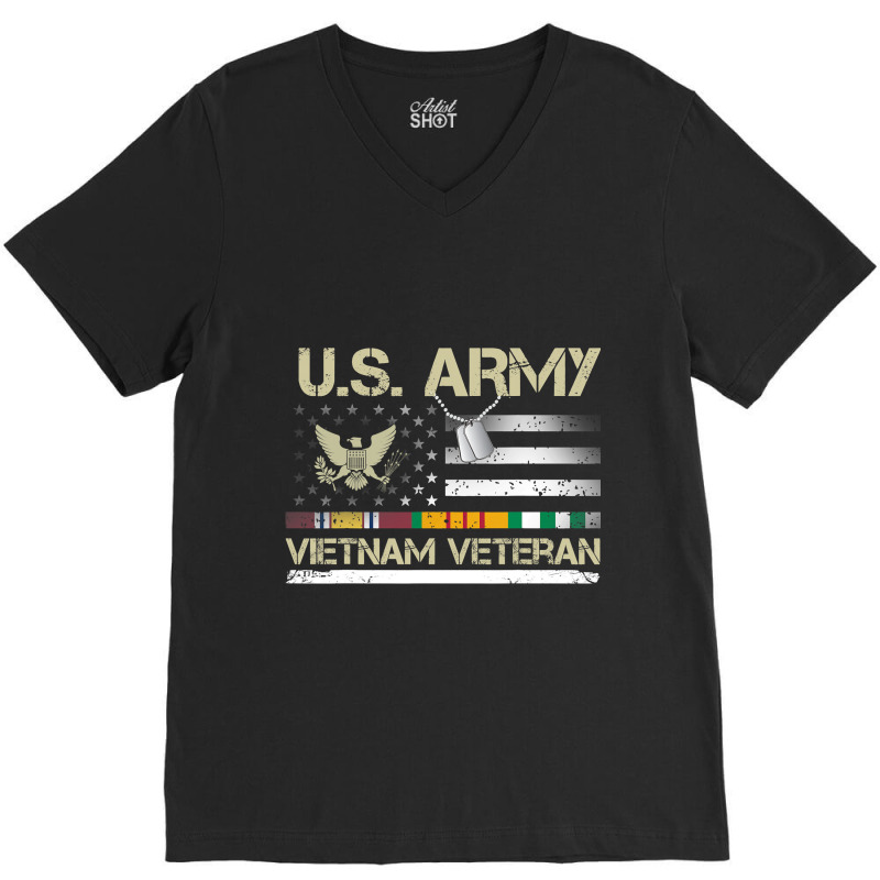 Vietnam Veteran Shirt Us Army Veteran Day Women Me V-neck Tee | Artistshot