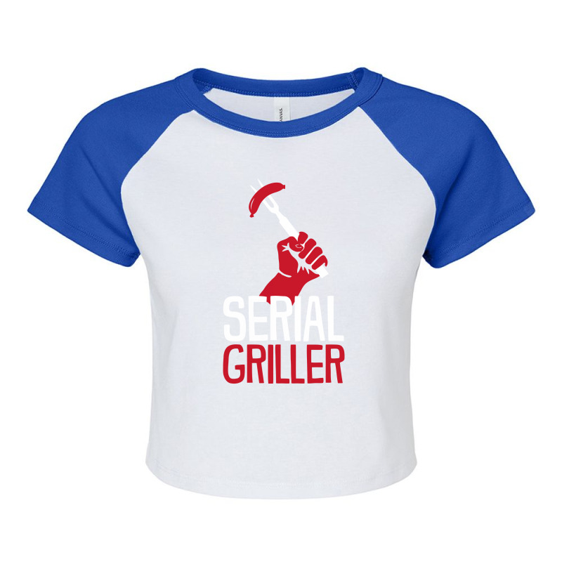 Bbq Serial Griller Funny Raglan Crop Top by BON T-SHIRT | Artistshot